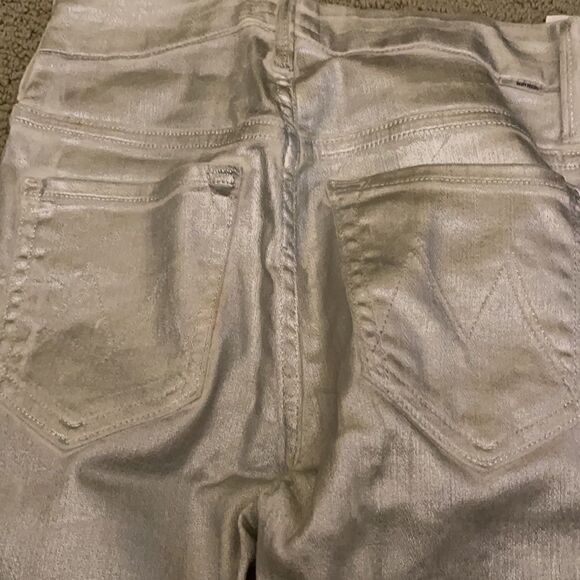 MOTHER silver Denim size 24 worn once - Picture 5 of 5